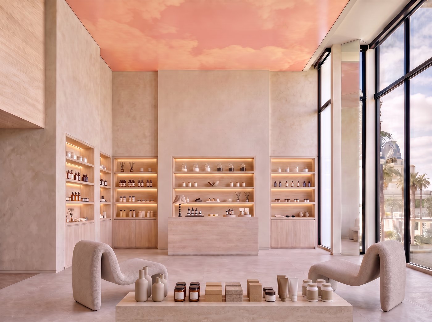 Wellness studio concept rendering for 850 N Palm Canyon